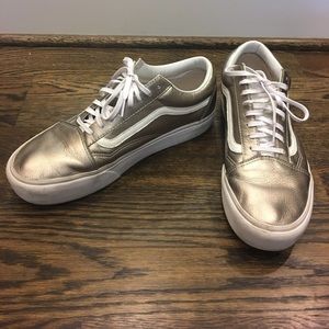 Vans old skool platform women’s 11 metallic